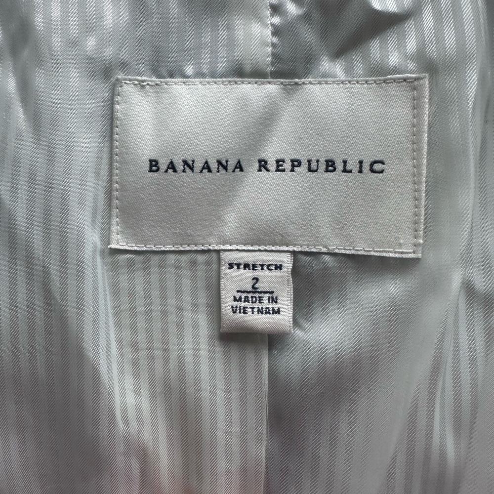 Banana Republic Women's Blue/Gray Blazer - Picture 8 of 14